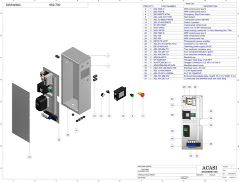 Miniature Piston Filler- Model MiniPiston-8 | Electric Panel