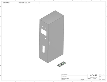 Miniature Piston Filler Part 652-702E-COL V16 By Acasi Machinery