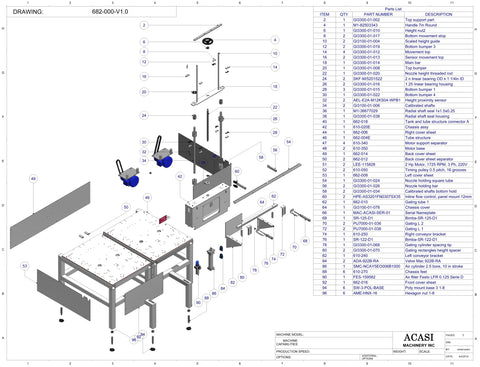 Piston Filler - Model Trupiston-8-Hor-Parts