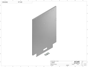 Automatic inline 8 pistons filler machine high-precision, electrically-driven ball screw movement, high viscocity liquid products, Part 671-020, by Acasi Machinery Inc.