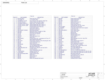 Automatic inline piston filler machine, Model Trupiston-4-Vert, Assy 673-000 (3 WAY VALVE) - V18 - Parts List, by Acasi Machinery Inc.