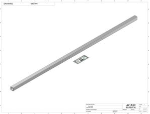Automatic inline 8 pistons filler machine high-precision, electrically-driven ball screw movement, high viscocity liquid products, Part  680-004, by Acasi Machinery Inc.