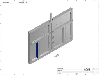 Automatic inline 8 pistons filler machine high-precision, electrically-driven ball screw movement, high viscocity liquid products, Part 680-008E V16, by Acasi Machinery Inc.