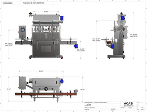 Piston Filler - Model Trupiston 8 SERVO Drawings