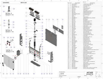 Piston Filler - Model Trupiston 8 SERVO Parts, Assy 680-S-300 , By Acasi Machinery