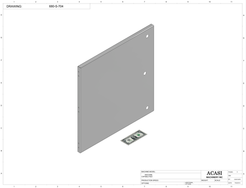 Piston Filler - Model Trupiston 8 SERVO Part 680-S-704 By Acasi Machinery