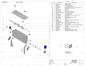 Piston Filler - Model Trupiston 8 SERVO Parts, Assy 680-S-TA-800 By Acasi Machinery
