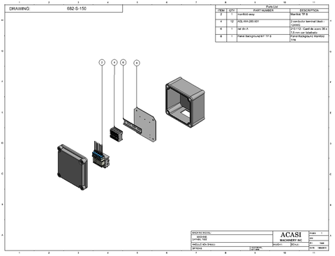 Piston Filler - Model Trupiston 8 SERVO  680-S-150 Parts By Acasi Machinery