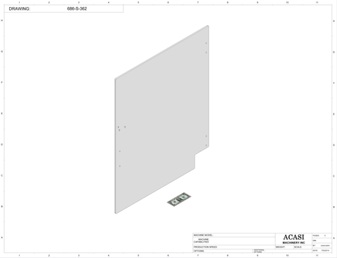 Piston Filler - Model Trupiston 10 GL SERVO Part 686-S-362 By Acasi Machinery