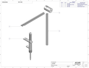 Automatic inline piston filler machine, Assy 691-500, by Acasi Machinery Inc.