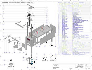 Piston Filler - Model Trupiston-2-SH-V21 Filler System, Structure & chassis By Acasi Machinery
