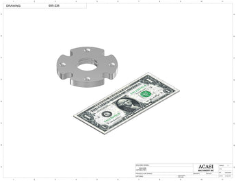 Automatic inline 4 pistons filler machine high-precision, electrically-driven ball screw movement, high viscocity liquid products, Part 695-236, by Acasi Machinery Inc.