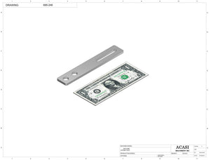 Automatic inline 4 pistons filler machine high-precision, electrically-driven ball screw movement, high viscocity liquid products, Part 695-246, by Acasi Machinery Inc.