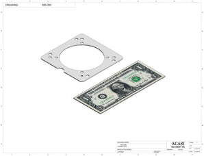 Automatic inline 4 pistons filler machine high-precision, electrically-driven ball screw movement, high viscocity liquid products, Part 695-264, by Acasi Machinery Inc.