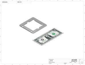 Automatic inline 4 pistons filler machine high-precision, electrically-driven ball screw movement, high viscocity liquid products, Part 695-270, by Acasi Machinery Inc.