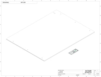 Automatic inline 4 pistons filler machine high-precision, electrically-driven ball screw movement, high viscocity liquid products, Part 697-208, by Acasi Machinery Inc.