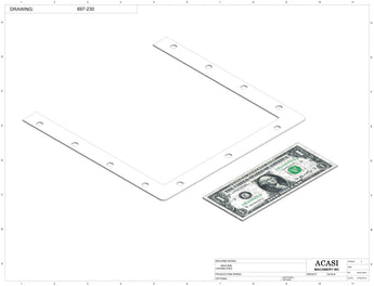 Automatic inline 4 pistons filler machine high-precision, electrically-driven ball screw movement, high viscocity liquid products, Part 697-230, by Acasi Machinery Inc.