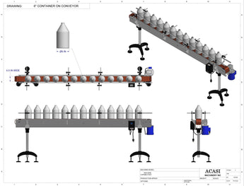 6" CONTAINER ON CONVEYOR