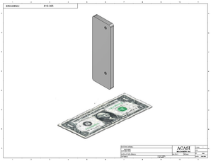 Elevation System CF-WaterFall 810-300-COL-V17 Part 810-305 By Acasi Machinery