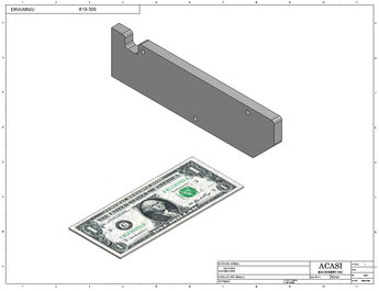 Elevation System CF-WaterFall 810-300-COL-V17 Part 810-309 by Acasi Machinery