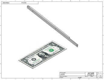 Elevation System CF-WaterFall 810-300-COL-V17 Part 810-353, By Acasi Machinery