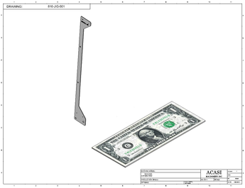 Waterfall cap feeder and sorter, model 810-000 V18, Part 810-JIG-001, by Acasi Machinery Inc.
