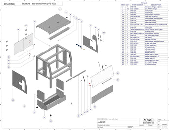 Automatic inline bottle cleaner with dry or wet cleaning options, model BR-15, Assy 975-100, by Acasi Machinery Inc.