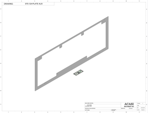 Inline Bottle Cleaner Part 975-124-PLATE AUX By Acasi Machinery