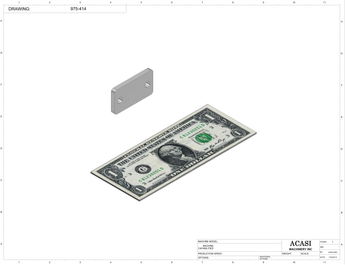 Inline Bottle Cleaner Part 975-414 By Acasi Machinery