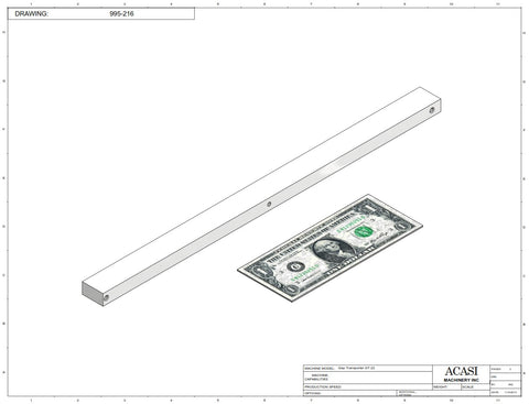 Gap Transfer  - Model GT-22  Part 995-216