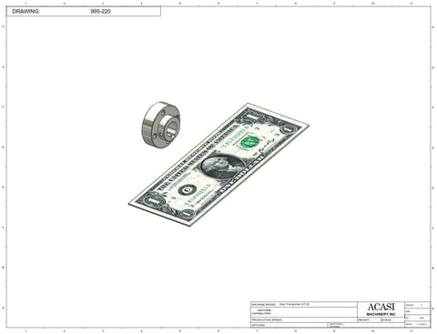 Gap Transfer  - Model GT-22  Part 995-220 By Acasi Machinery