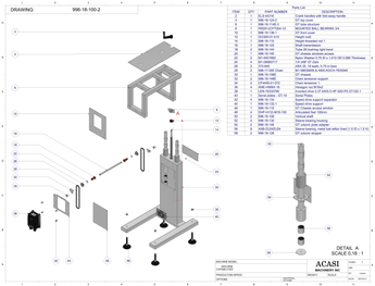Gap Transfer  - Model GT-16 | Structure (996-18-100-2) By Acasi Machinery
