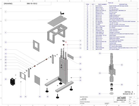 Gap Transfer  - Model GT-16 Parts