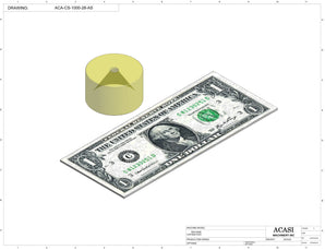 Semi-automatic pump filler machine, model PU1000, Component ACA-CS-1000-28-AS, by Acasi Machinery Inc.