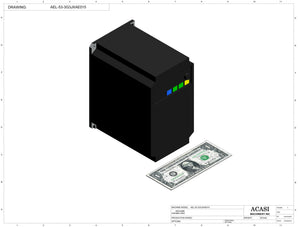 Automatic inline pressure overflow bottle filler machine, low viscosity, Component AEL-53-3G3JXAE015, by Acasi Machinery Inc.
