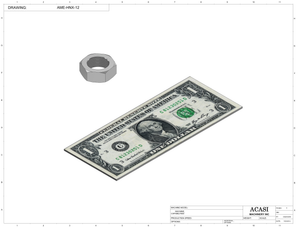 Automatic inline  pistons filler machine, gating cylinders to automatically control handling of the bottles, high viscocity liquid products, Model TruPiston-8 SERVO, component AME-HNX-12, by Acasi Machinery Inc.