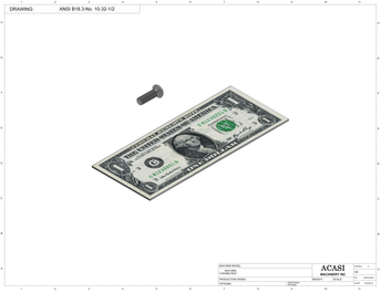 Component ANSI B18.3-No. 10-32-1/2