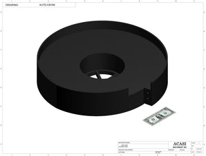 Automatic inline piston filler machine, high viscocity liquid products, model PI3300, Component AUTD-CB168, by Acasi Machinery