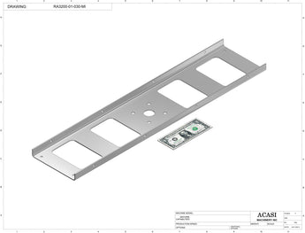 Accumulating Rotary Table Model RA 3200 Part RA3042-01-030-MI, by Acasi Machinery Inc.
