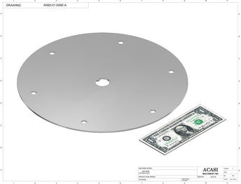 Accumulating Rotary Table Model RA 60 Part RA60-01-006E-A, by Acasi Machinery Inc.