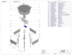 Accumulating Rotary Table Model RA 60 Parts