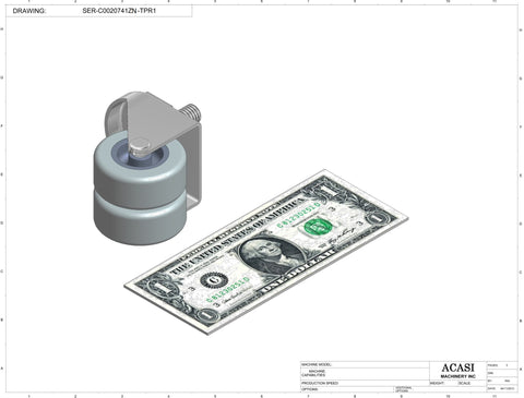 Accumulating rotary table, Component SER-C0020741ZN-TPR1, by Acasi Machinery Inc.
