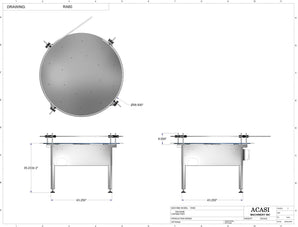 Accumulating Rotary Table Model RA-59 Drawings