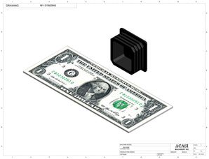 Automatic inline 4 miniature pistons filler machine, gating cylinders to automatically control handling of the bottles, high viscocity liquid products, model Minipiston 4, Component M1-31992845, by Acasi Machinery Inc.