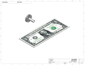 Automatic inline 4 miniature pistons filler machine, gating cylinders to automatically control handling of the bottles, high viscocity liquid products, model MiniPiston 4, Assy 650-050E, by Acasi Machinery Inc.