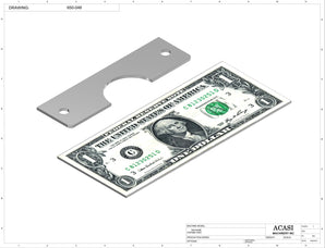 Automatic inline 4 miniature pistons filler machine, gating cylinders to automatically control handling of the bottles, high viscocity liquid products, model MiniPiston-4, Part 650-048, by Acasi Machinery Inc.