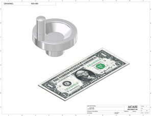 Automatic inline 4 miniature pistons filler machine, gating cylinders to automatically control handling of the bottles, high viscocity liquid products, model MiniPiston-4, Part 650-066, by Acasi Machinery Inc.