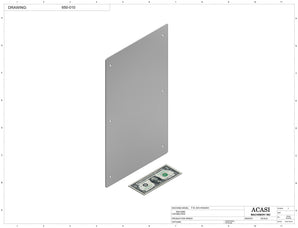 Automatic inline 4 miniature pistons filler machine, gating cylinders to automatically control handling of the bottles, high viscocity liquid products, model Minipiston, Part 650-010, by Acasi Machinery Inc.