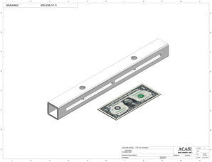 Automatic inline 4 miniature pistons filler machine, gating cylinders to automatically control handling of the bottles, high viscocity liquid products, model Minipiston, Part 650-026-V1.0, by Acasi Machinery Inc.