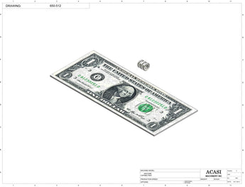 Automatic inline 4 miniature pistons filler machine, gating cylinders to automatically control handling of the bottles, high viscocity liquid products, model Minipiston, Part 650-512, by Acasi Machinery Inc.